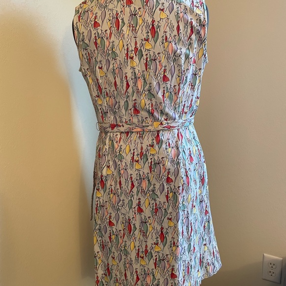 Talbots fashion print button-up Dress - Picture 3 of 5